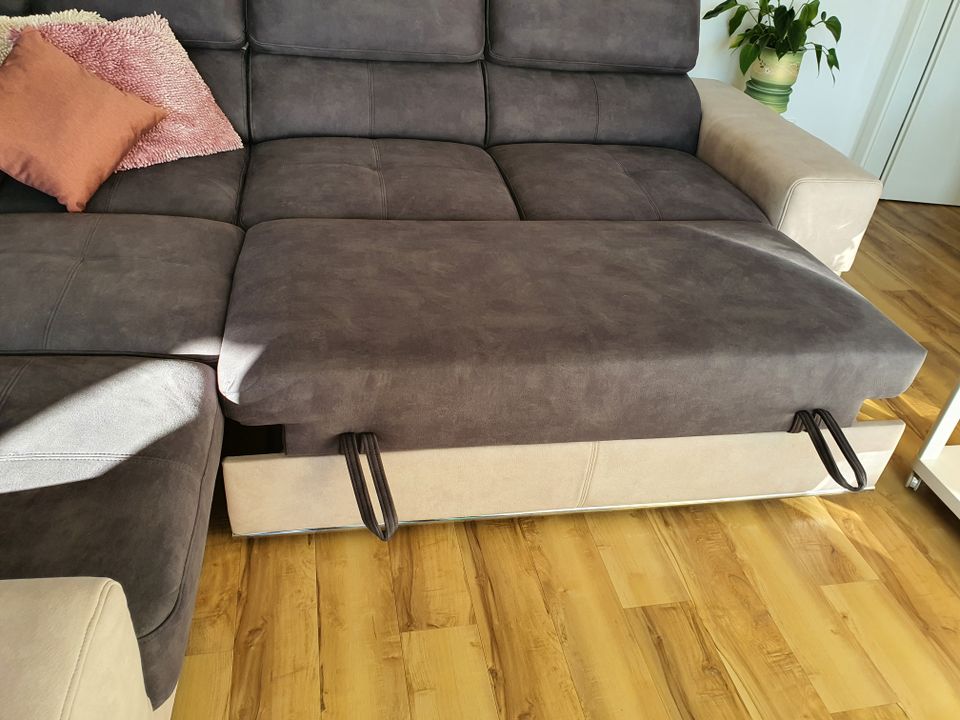 Ecksofa, Sofa, Schlafsofa Couch Microfaesersofa XXL 2,45m x 2,77m in Plochingen