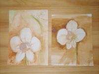 Aquarelle Bild Karte Blume braun beige Orchid ca 12x15 cm Hamburg-Mitte - Hamburg Wilhelmsburg Vorschau