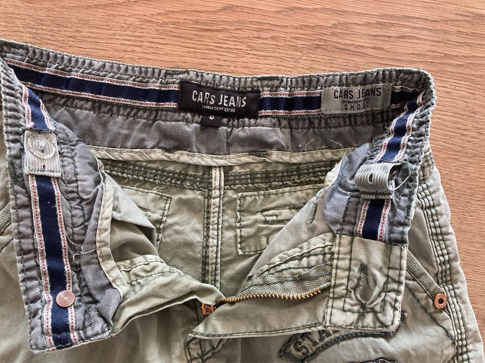 Cars Jeans, Bermuda, Cargo-Short, Khaki Größe 8 in Ostfildern