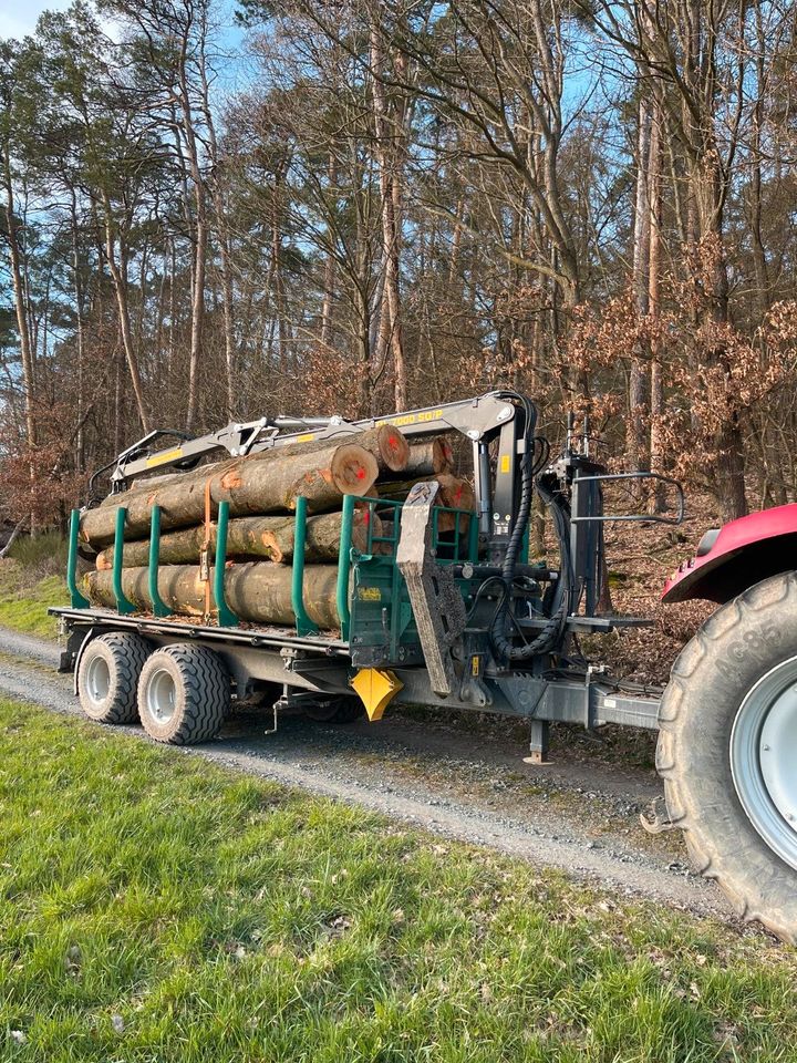 Holztransport Rückewagen in Wehrheim