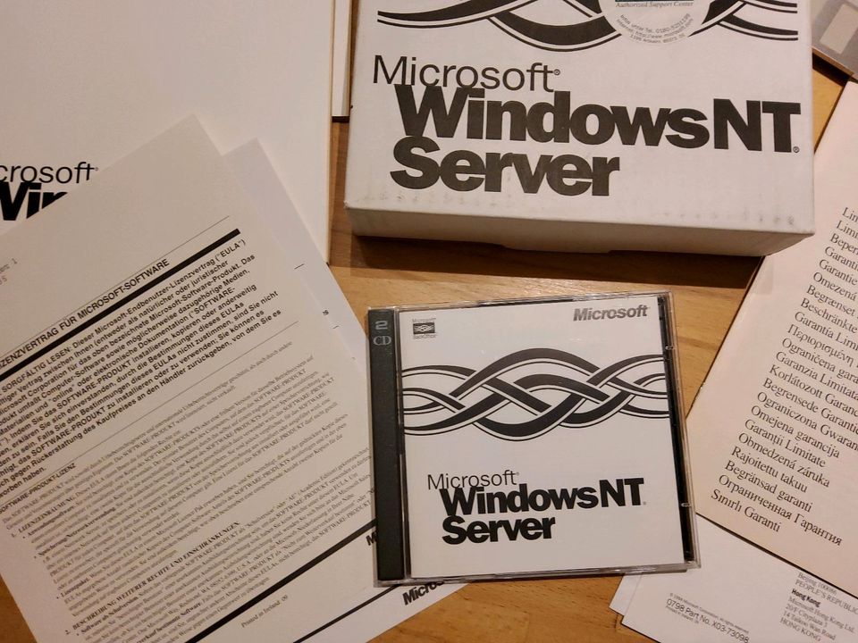 Microsoft Windows NT Server 4.0 inkl. 5 Client Lizenzen OVP in Bochum