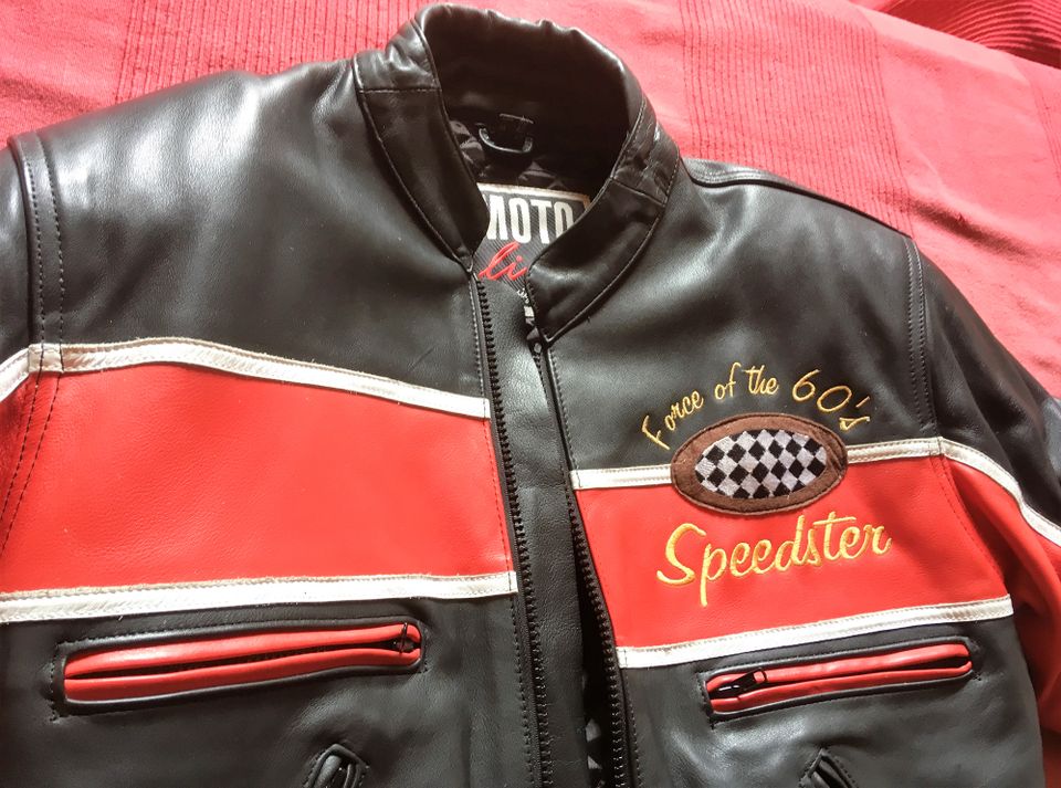 Motorrad Leder Jacke 60´s  Speedster  NEUwertig Gr.52 in Gröbenzell