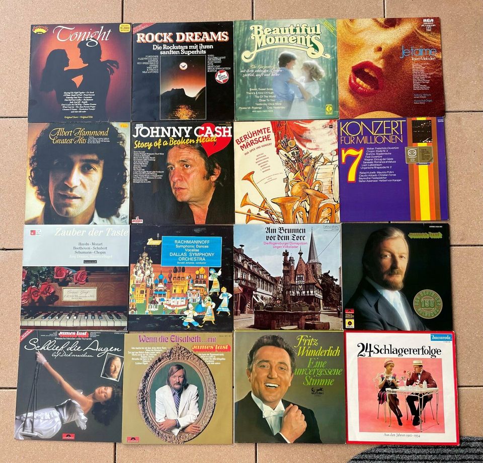 327 Schallplatten LP Vinyl Sammlung in Vallendar