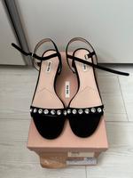 Miu miu Sandalen schwarz Gr. 39,5 Neu Niedersachsen - Sehnde Vorschau
