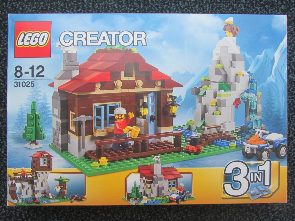 LEGO Creator 31025 Die Berghütte 3 in 1 Bergwarte Blockhaus in Kerken