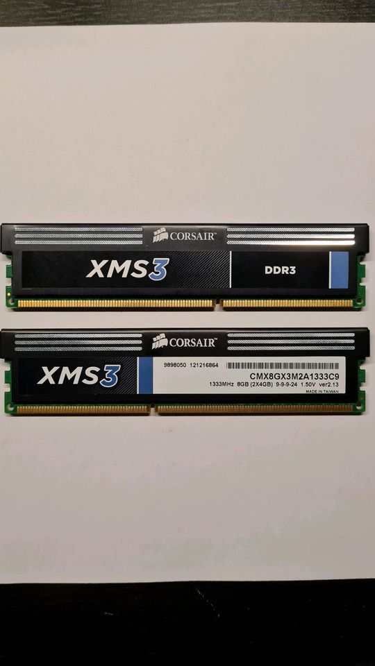 Crosair DDR3 RAM 2x4GB in Düren