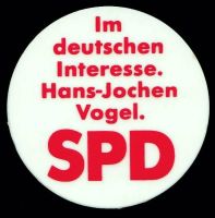 2 x zeitgenössischer Button : Hans-Jochen Vogel, Helmut Kohl Dortmund - Huckarde Vorschau