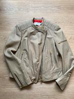 CLOSED M 36/38 Lederjacke grau beige greige Lammleder Hessen - Steinbach Vorschau