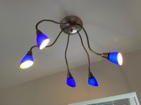 Lampe Leuchte Deckenlampe blau Chrom Metall Glas Kinderzimmer Niedersachsen - Seevetal Vorschau