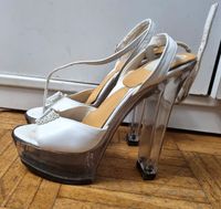 Plateau Sandaletten Damen Schuhe weiß  transparent Gr. 36 14cm Wandsbek - Hamburg Jenfeld Vorschau