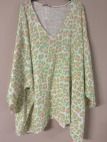 Damen Leopard Musselin Tunika Bluse grün  xxl 2xl Hessen - Büttelborn Vorschau