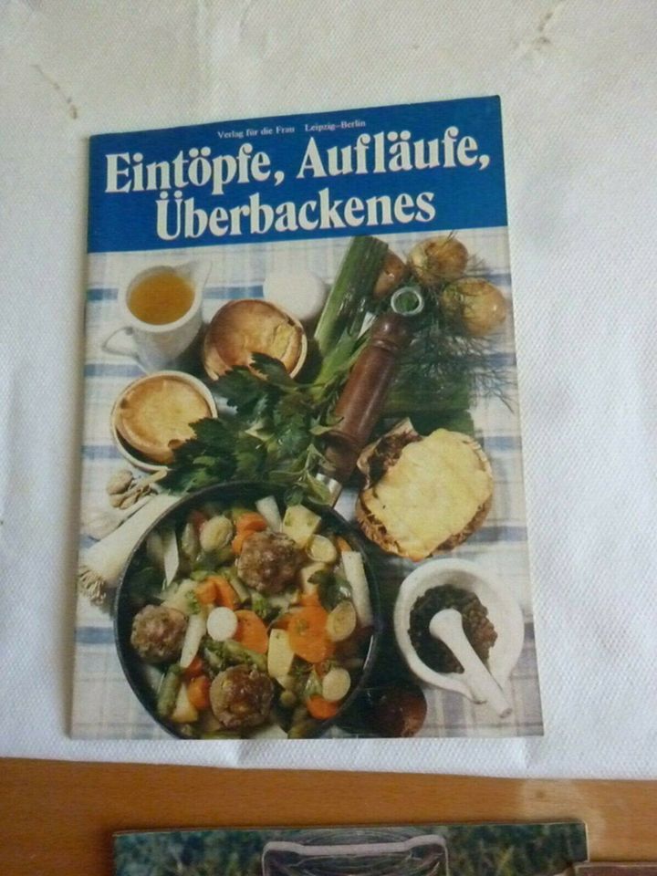 9 DDR- Back- Koch- Gemüse- Rezept- Hefte Verlag für die Frau in Halle