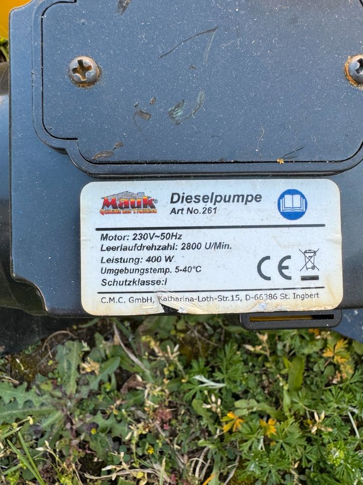 Dieselpumpe Mauk in Homburg