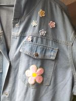 DIY Jeansmantel curvy ca 48-54 Blumen lange Jeans Jacke Nordrhein-Westfalen - Paderborn Vorschau