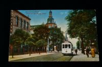 Ansichtskarte Wilhelmshaven mir Straßenbahn 1914 gelaufen Niedersachsen - Brake (Unterweser) Vorschau