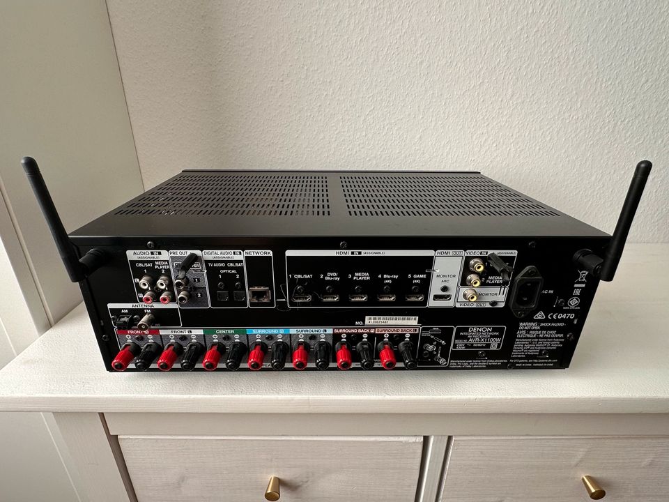 Denon AVR-X1100W AV-Receiver + 5.1 Harman Kardon Lautsprecherset in Ginsheim-Gustavsburg