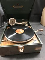 Grammophon, tragbar incl. Schellak Platten Nordrhein-Westfalen - Ruppichteroth Vorschau