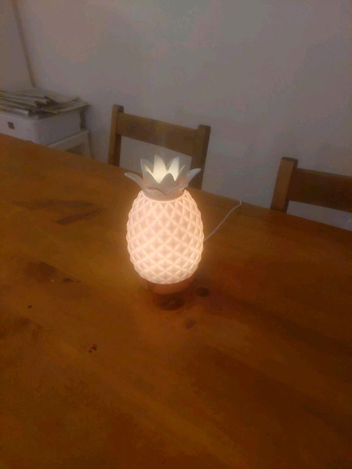 Aroma Diffuser,  Ananas, Luftbefeuchter, bunt beleuchtet, Keramik in Speyer