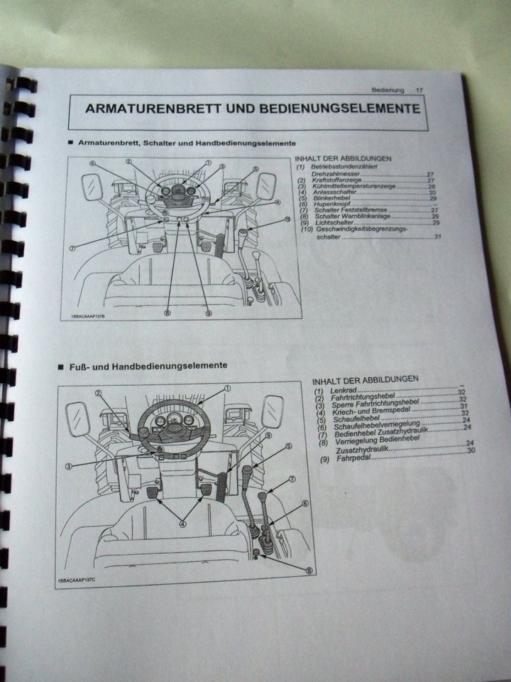 Kubota  R420 / R520 Radlader Bedienungsanleitung in Limburg