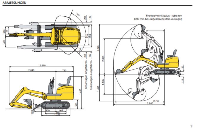 Minibagger Mieten 1,0 t bis 5,5 t Gera+Umland MIETPARK BVA in Gera
