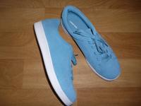 blaue Lands'End Echtleder Sneaker Schnürschuhe Gr.41 Sachsen-Anhalt - Halle Vorschau