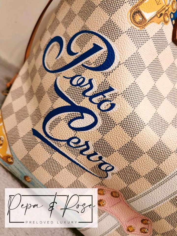 Neverfull limited Edition Bag PORTO CERVO Louis Vuitton at 1stDibs