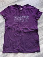 Gr. XS Levi's T-Shirt weinrot dunkelrot silberner Glitzeraufdruck Niedersachsen - Peine Vorschau