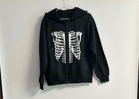 Schwarze Sweatshirtjacke, Hoodie mit Zipper Größe M mit Aufdruck Harburg - Hamburg Heimfeld Vorschau