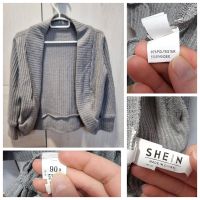 Shein Strickjacke Mädchen grau 86/92 Niedersachsen - Südbrookmerland Vorschau