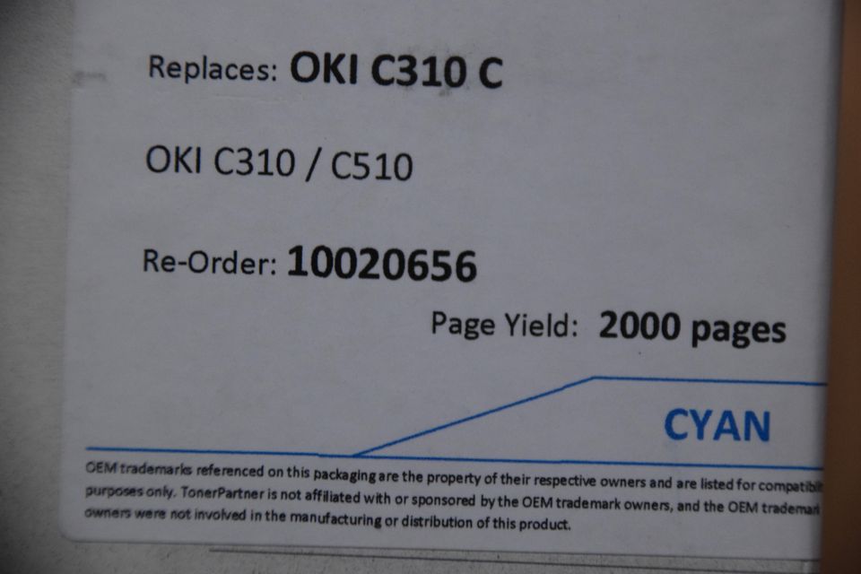 4 Tonerkartuschen für OKI C310 (schwarz, blau & gelb) - Drucker in Heiligenhaus