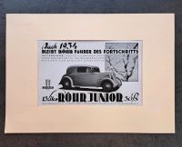 1934 Röhr Junior Automobil Berlin Oldtimer Classic Car Werbung Bayern - Lindau Vorschau