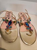 Schöne goldene Sandalen Gr. 38 wie Neu Bayern - Poing Vorschau