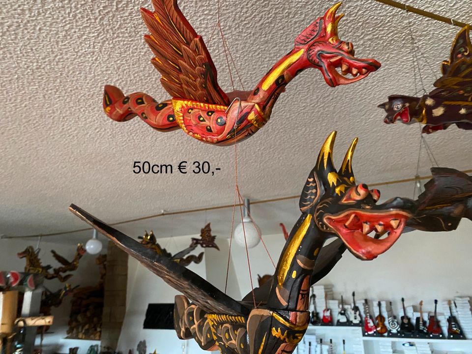 Hanuman 50cm fliegend Affengott Fluggöttin Flugdrachen Holz in Essen