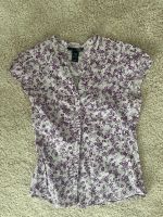 H&M Kurzarmbluse Bluse Blumen weiß lila Hessen - Oberursel (Taunus) Vorschau