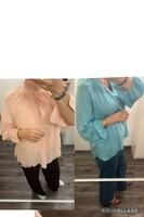 Bluse Tunika Plissee Plisseebluse Rosé Türkis Gr 40 42 Hessen - Bad König Vorschau