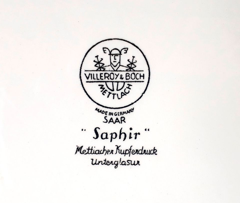 2 x Villeroy & Boch Saphir / Servier- Kuchen- Vorlegeplatten *TOP in Hannover