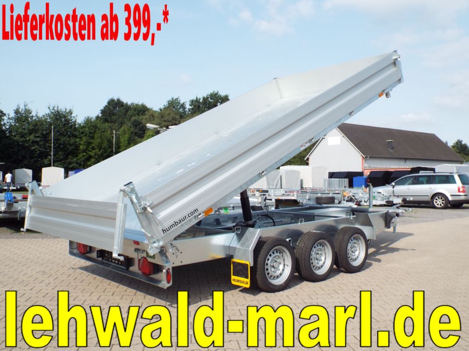 3 Seitenkipper Humbaur 3,5to.  410x210 Tridem Dreiseitenkipper in Marl