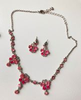 Schmuck-Set Kette + Ohrringe Silber pink Baden-Württemberg - Leimen Vorschau