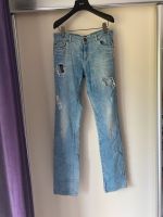 Zara Jeans denim Gr. 36 blau mit Löchern Wandsbek - Hamburg Farmsen-Berne Vorschau