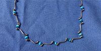 Sehr schöne Halskette blau Steine mit metall Sendling - Obersendling Vorschau