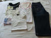 6-tlg. Capri Jeans, T- Shirts, Tops Gr. M-40/42  "Canda, Esmara, Nordrhein-Westfalen - Herten Vorschau