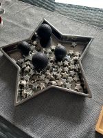 Weihnachtsdeko schwarz silber mit Tablett Niedersachsen - Seelze Vorschau