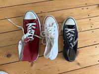 Converse weiß rot schwarz 39 + 3.5 + 44 Hessen - Wiesbaden Vorschau