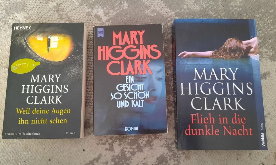 Drei Mary Higgins Clark Romane in Solms