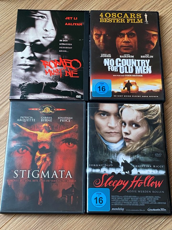 DVD DVDs Romeo Must Stigmata Sleepy Hollow No Country in Kiel