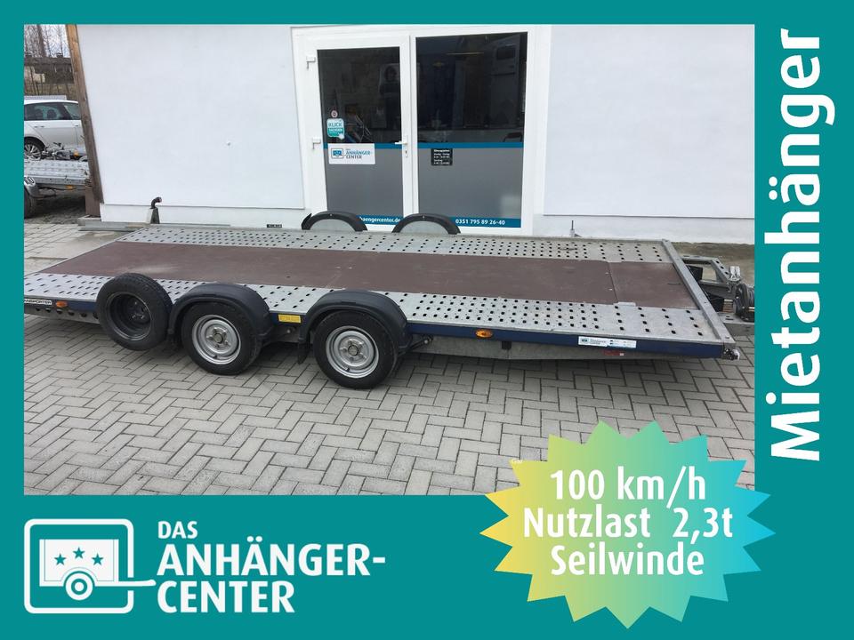 ausleihen mieten PKW Anhänger aller Art Autotransporter in Dresden