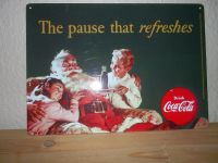 Coca Cola Blechschild Weihnachtsmotiv Nordrhein-Westfalen - Mönchengladbach Vorschau