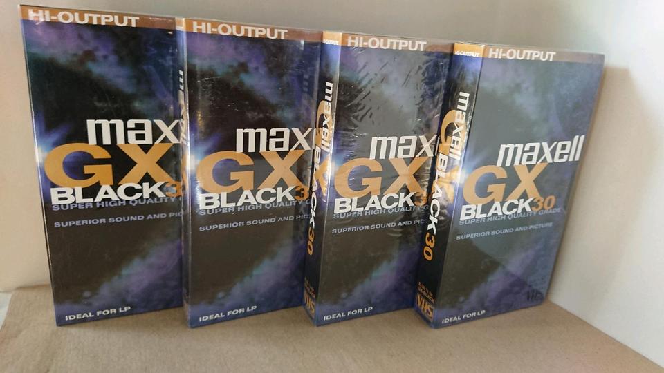 VHS Kassetten Maxell GX Black 30 OVP! in Dresden