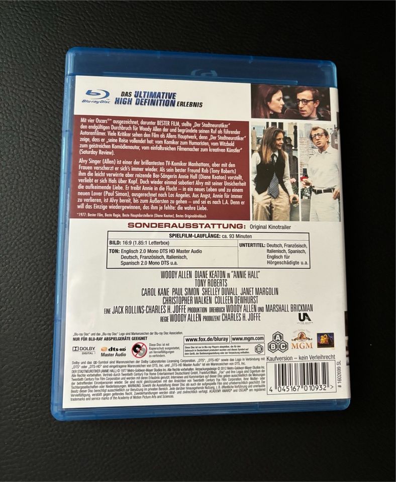 Der Stadtneurotiker [Blu-ray] Woody Allen, Diane Keaton Rarität in Hamburg