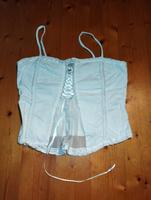 Weißes Spaghetti Top Corsage Pailletten Gr S/ M Gothic EMP Italie Bayern - Simbach Vorschau